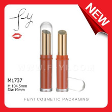 Schräg Mund mit transparentem Deckel Lippenstift Clear Plastic Tube Verpackung